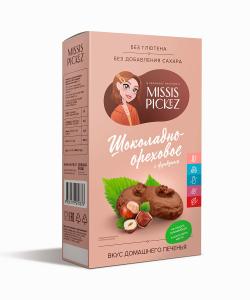 Печенье Шоколадно-ореховое с фундуком "Missis Pickez",100г